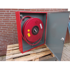 Brandhaspel brandweerslang 3/4" 25 meter USED.